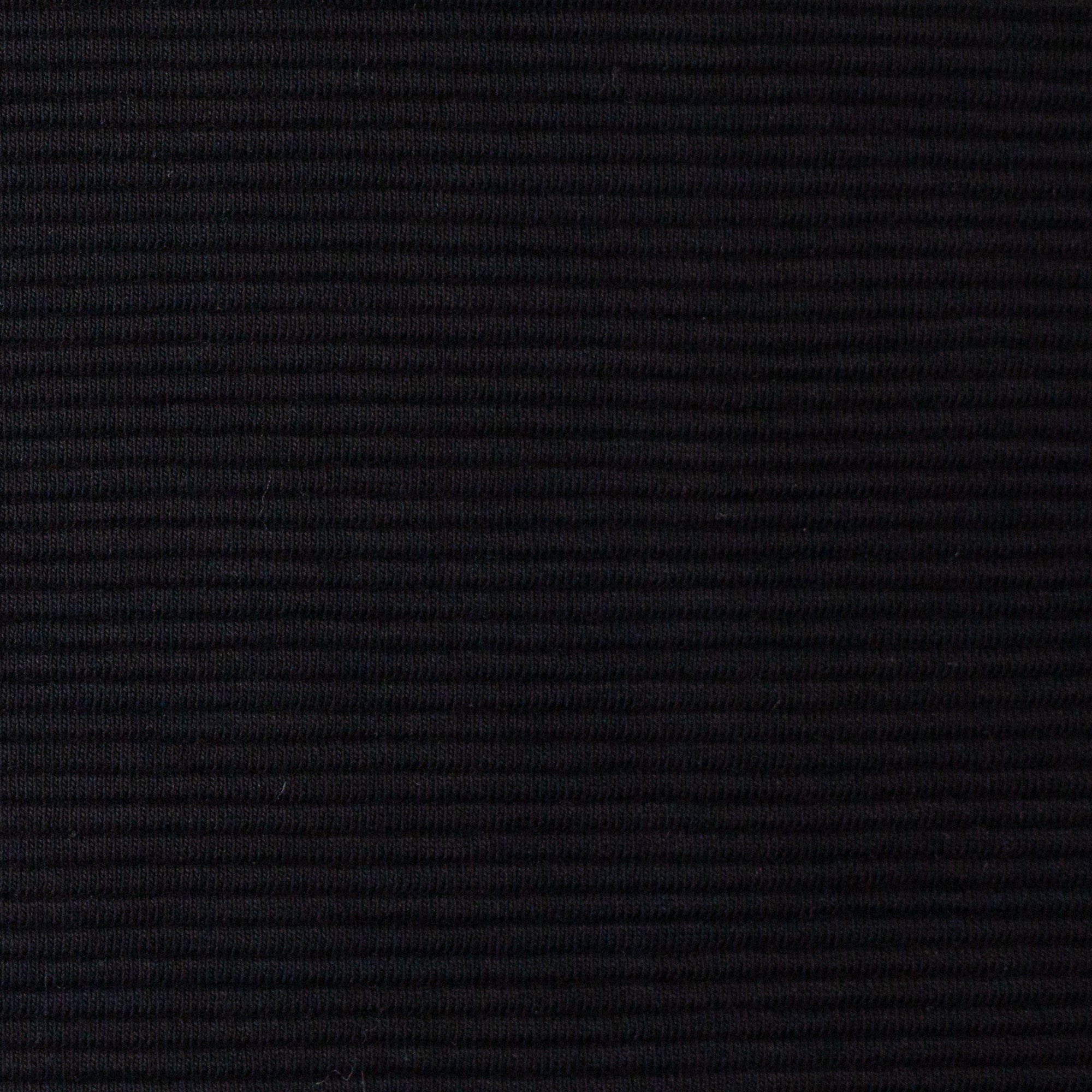 Rippjersey Bergen - Schwarz (Meterware ab 0.50m)
