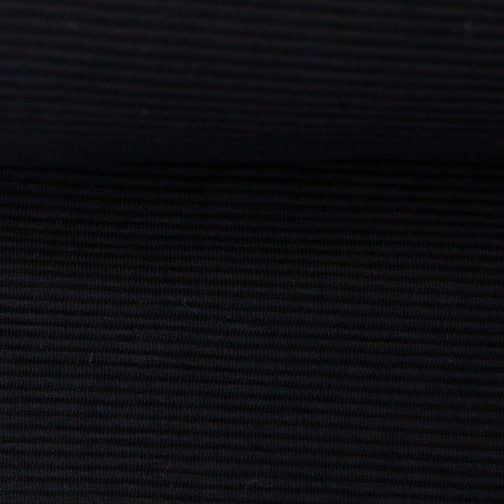 Rippjersey Bergen - Schwarz (Meterware ab 0.50m)