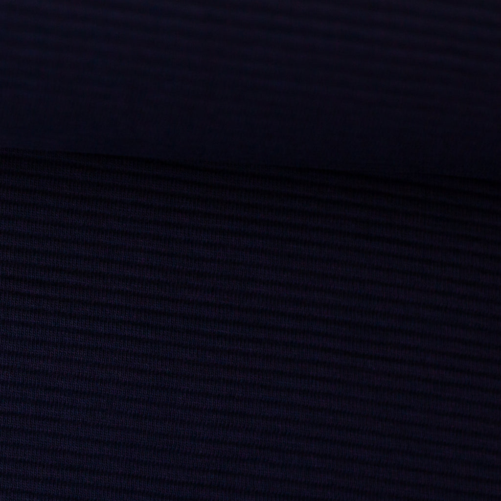 Rippjersey Bergen - Marine (Meterware ab 0.50m)