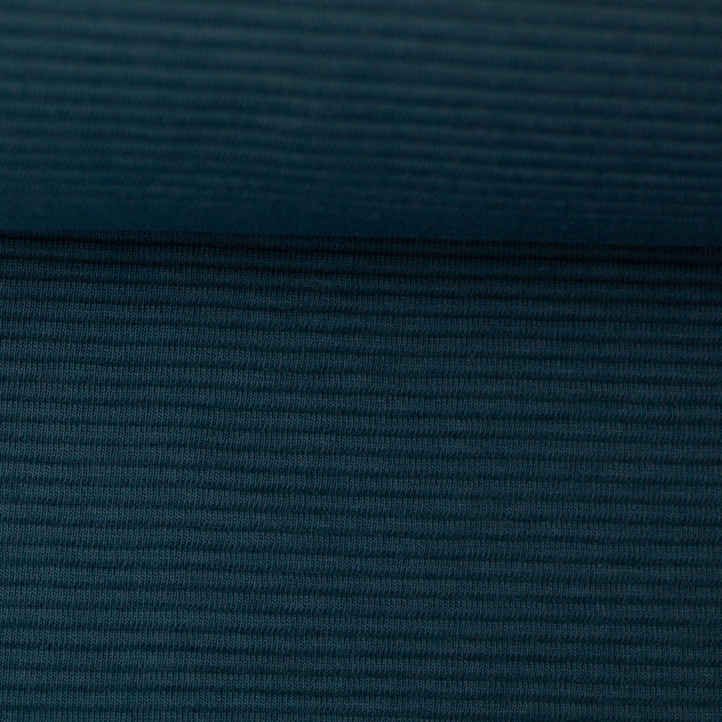 Rippjersey Bergen - Petrol (Meterware ab 0.50m)