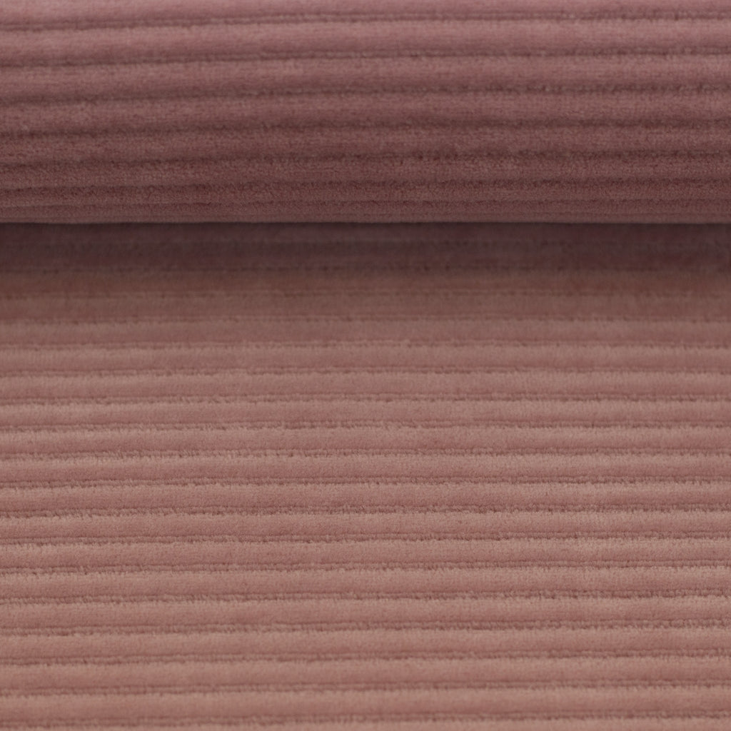 Cordjersey - Nicky Stoff - Rose (Meterware ab 0.50m)