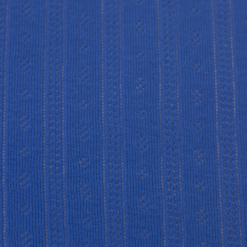 Strick Jersey - Tiana - Blau (Meterware ab 0.50m)