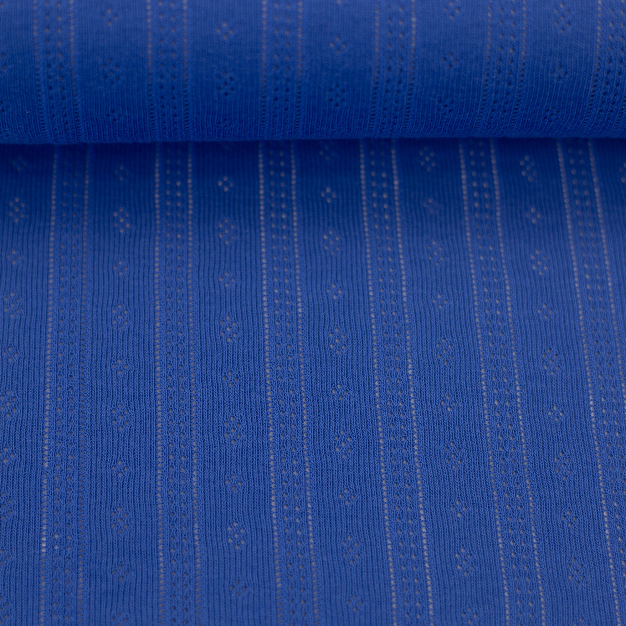 Strick Jersey - Tiana - Blau (Meterware ab 0.50m)