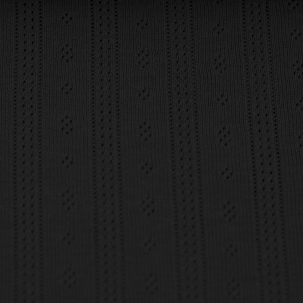 Strick Jersey - Tiana - Schwarz (Meterware ab 0.50m)