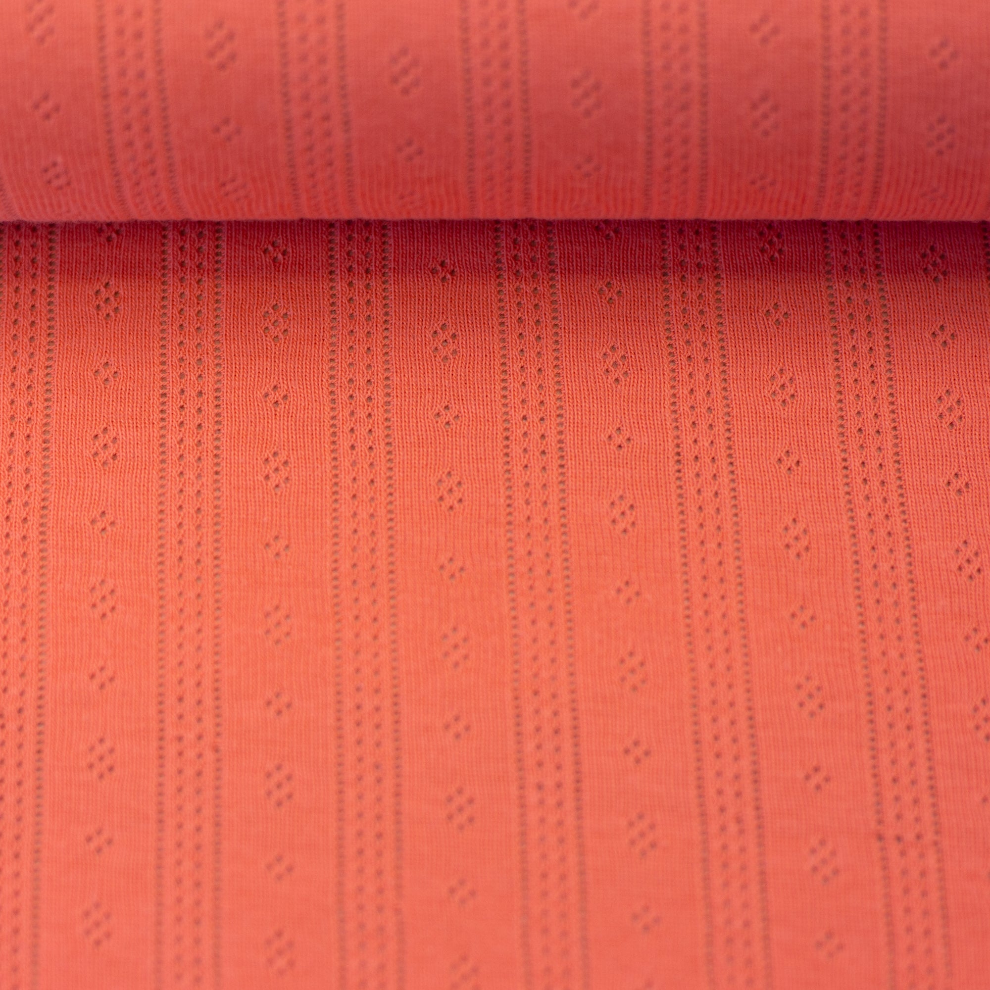 Strick Jersey - Tiana - Apricot (Meterware ab 0.50m)