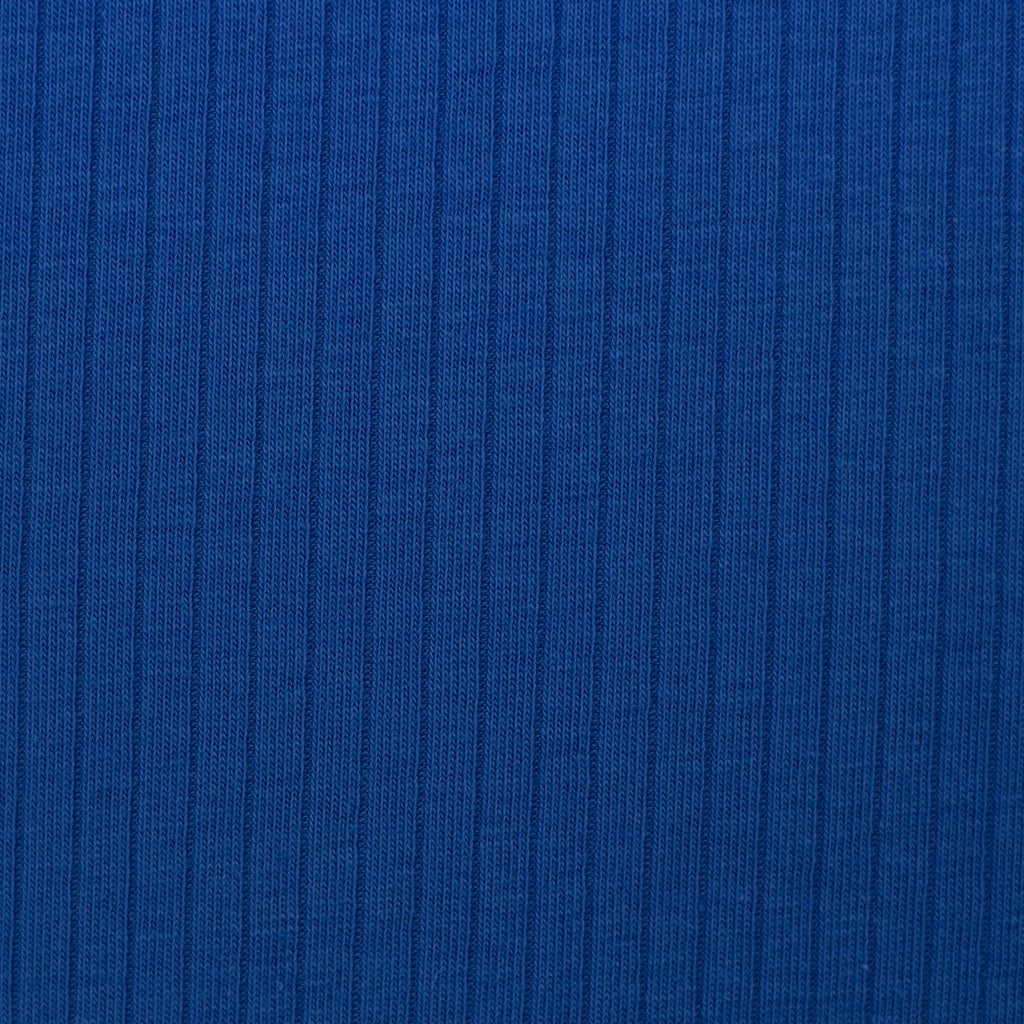 Rippjersey Laar - Blau (Meterware ab 0.50m)