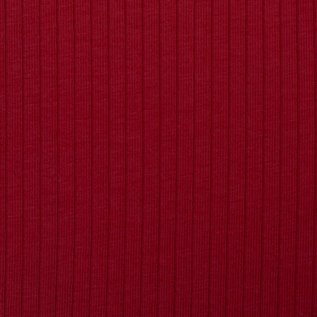 Rippjersey Laar - Rot (Meterware ab 0.50m)
