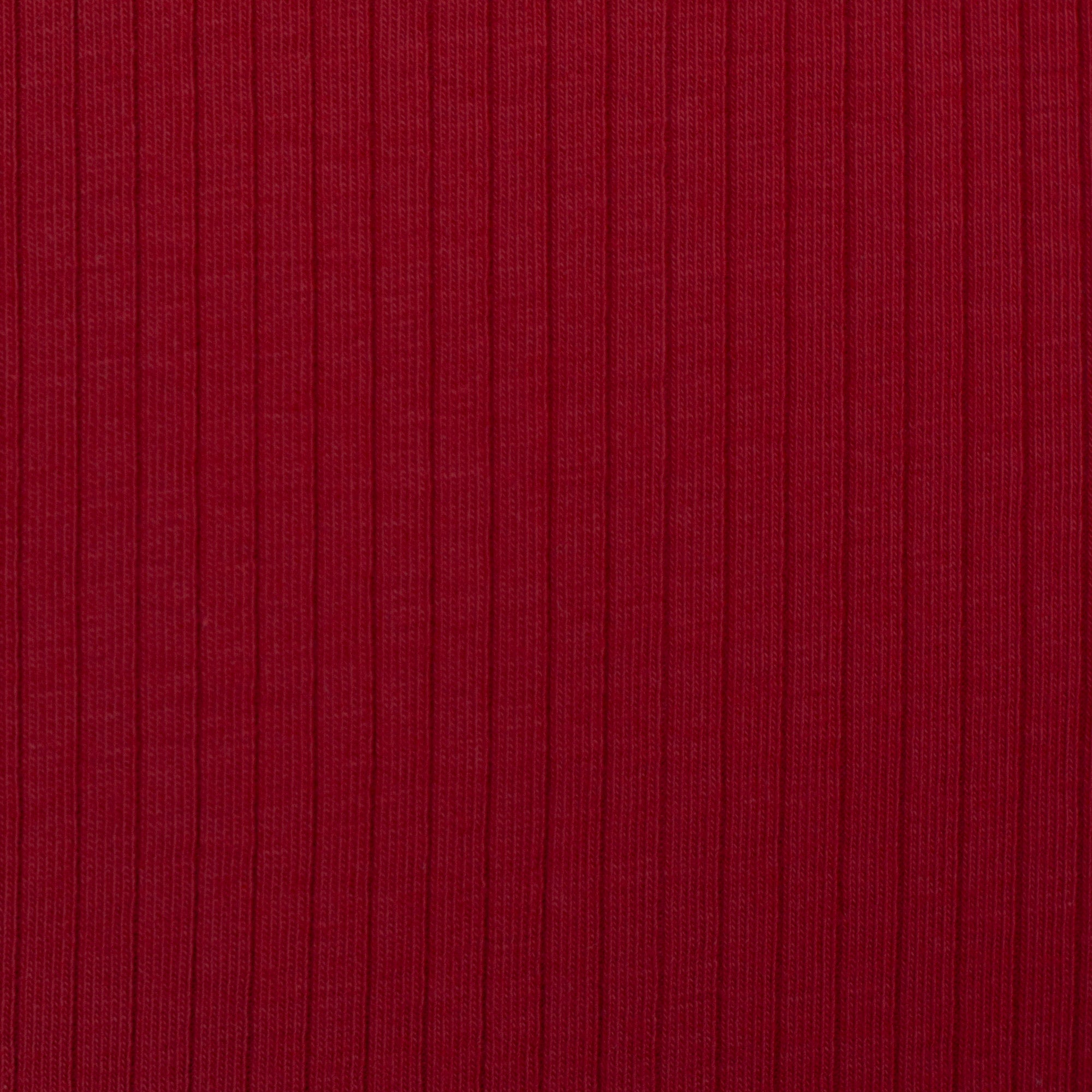 Rippjersey Laar - Rot (Meterware ab 0.50m)