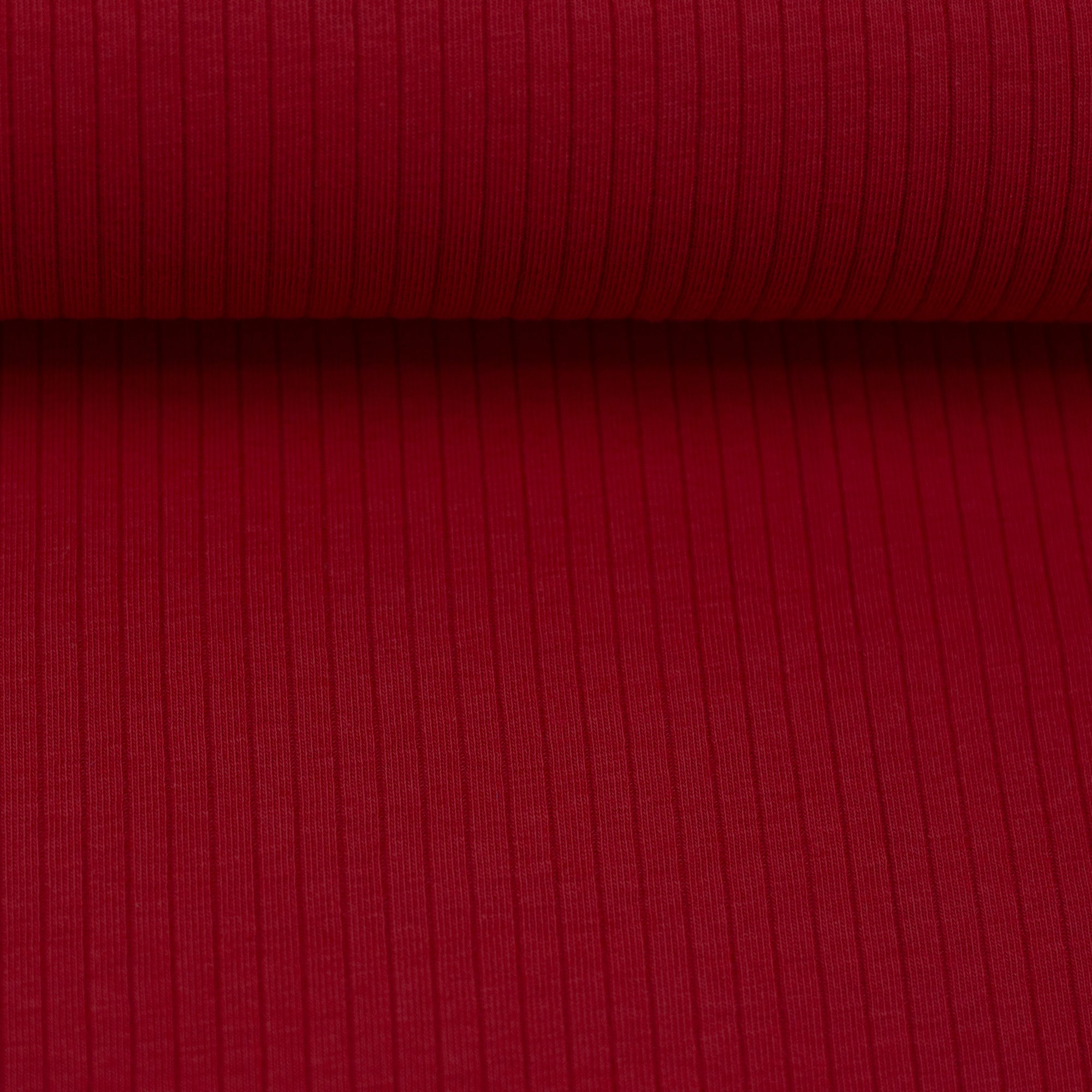 Rippjersey Laar - Rot (Meterware ab 0.50m)