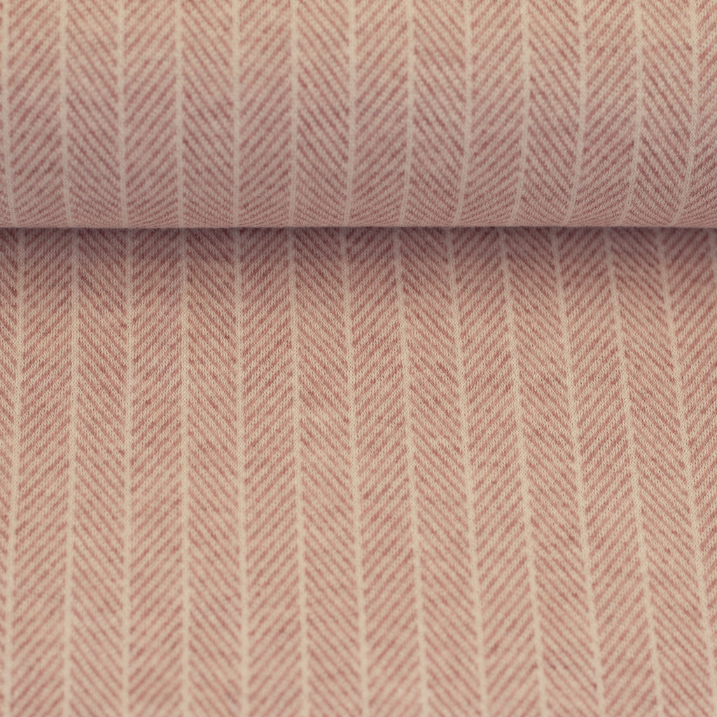 Jaquard Jersey - Matida - Rosa (Meterware ab 0.50m)