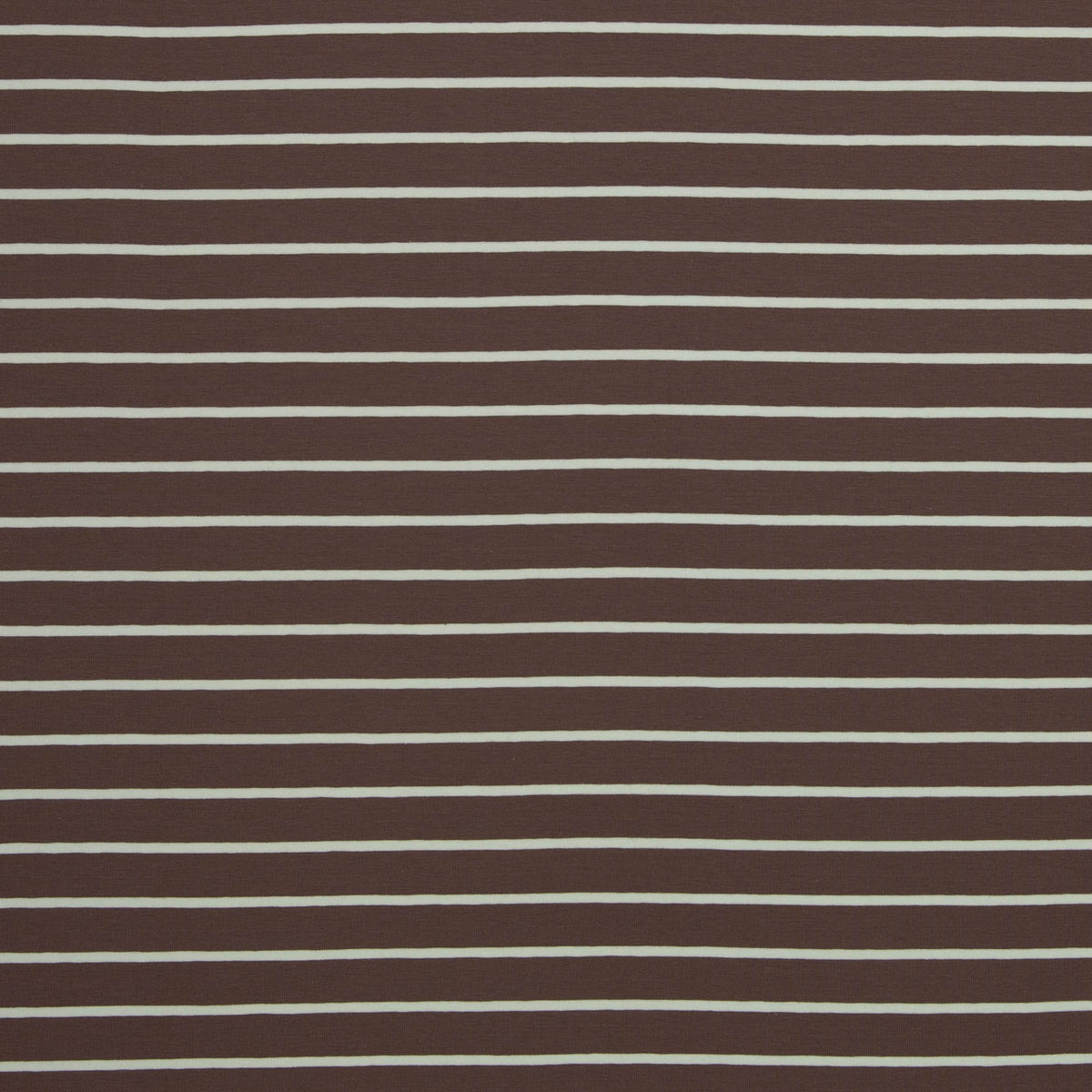 Jersey Stoff - Isa - Streifen - Braun (Meterware ab 0.50m)