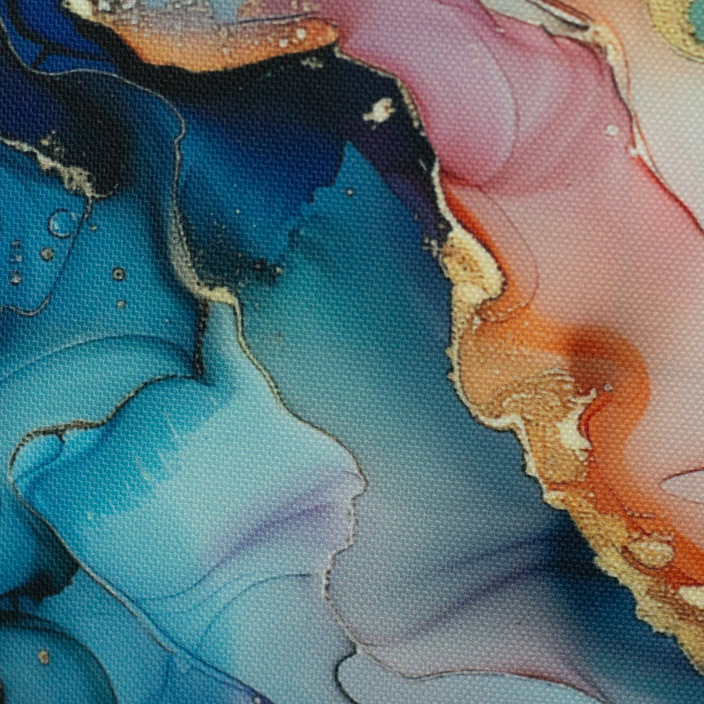 Canvas - Flowing Bloom by Sarah Mariam - Blue (Meterware ab 0.50m)