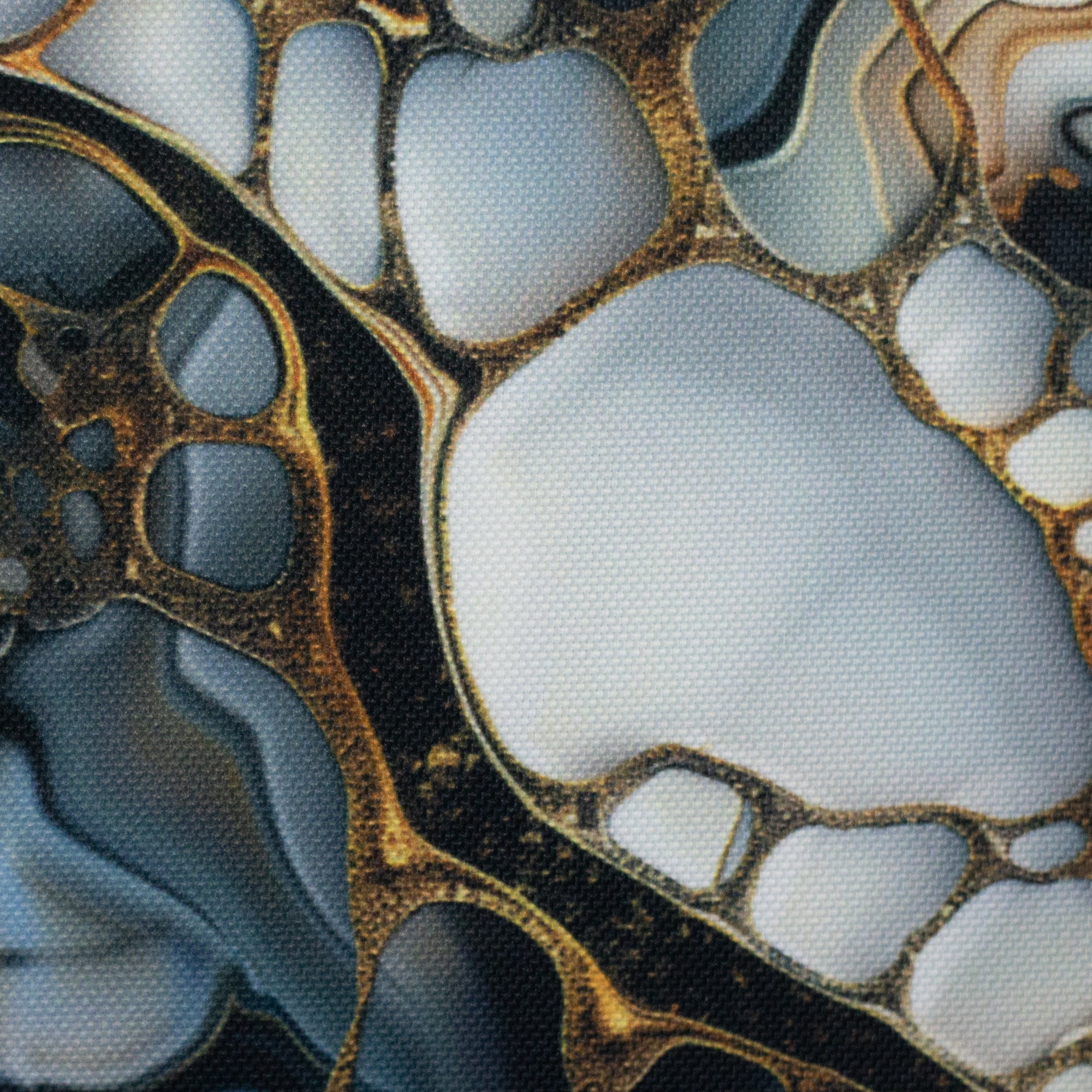 Canvas - Flowing Bloom by Sarah Mariam - Black (Meterware ab 0.50m)