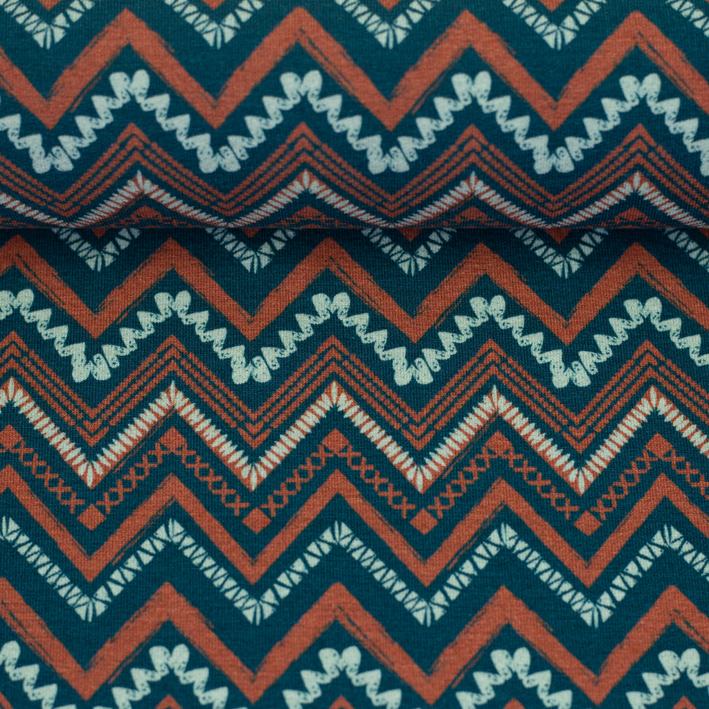 Sweat Stoff - Nordic Notes by Bienvenido Colorido  (Meterware ab 0.50m)