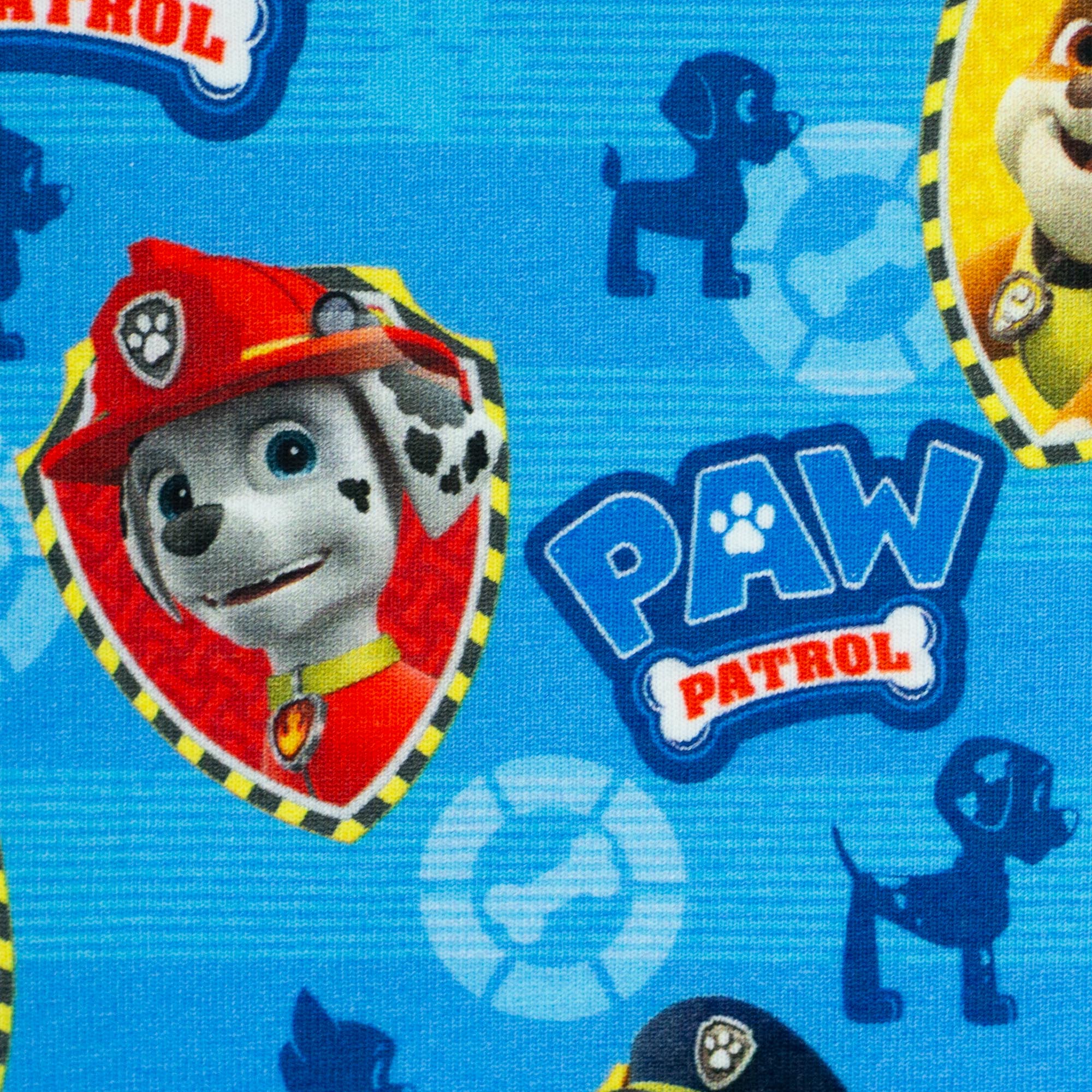 Jersey Stoff - Paw Patrol - Blau (Meterware ab 0.50m)
