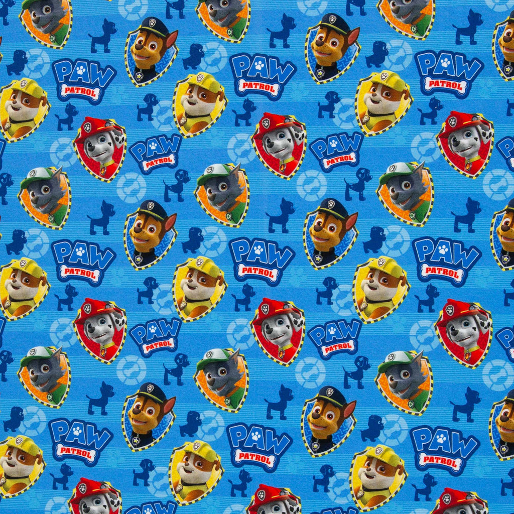Jersey Stoff - Paw Patrol - Blau (Meterware ab 0.50m)
