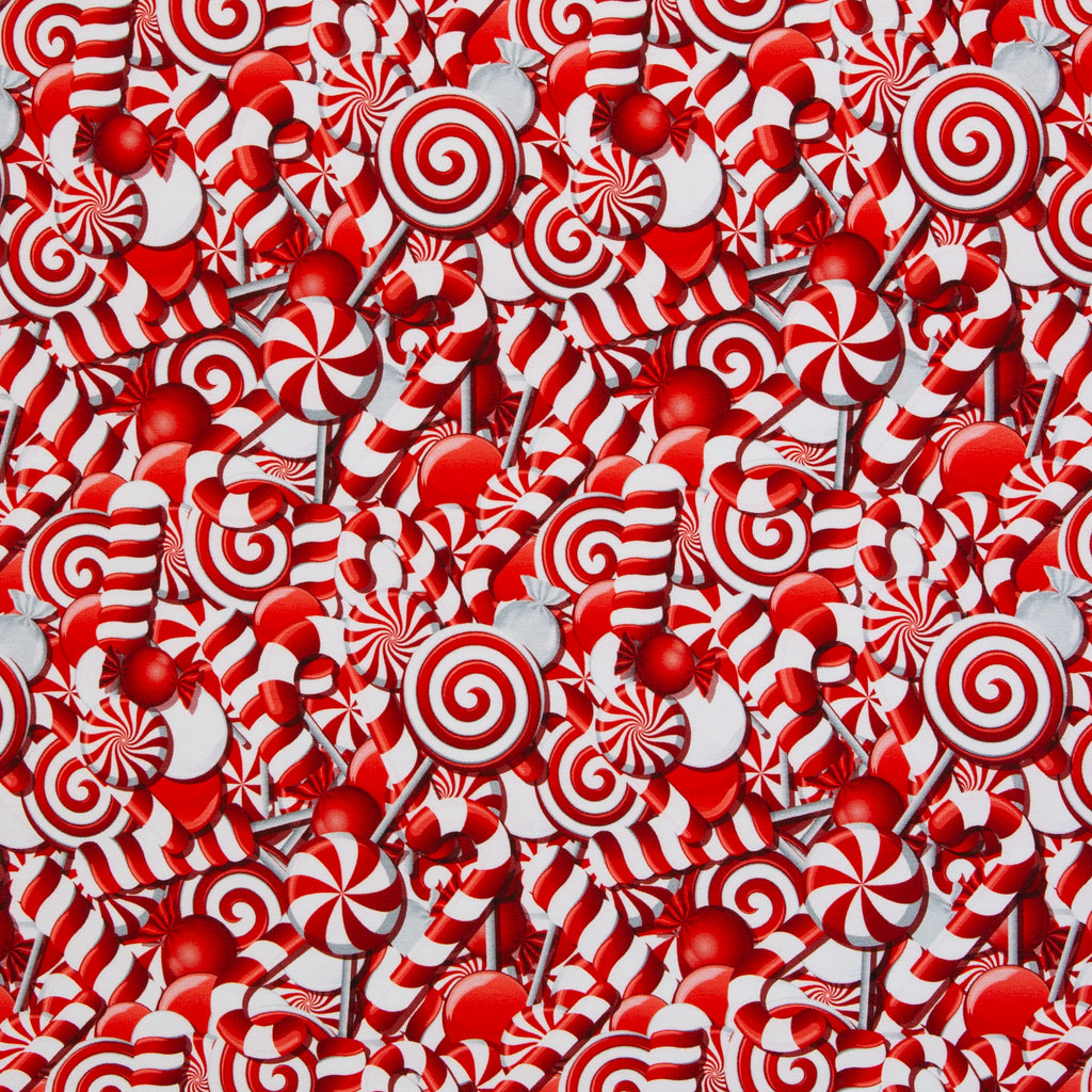 Sweat Stoff - Holly - Candy  (Meterware ab 0.50m)