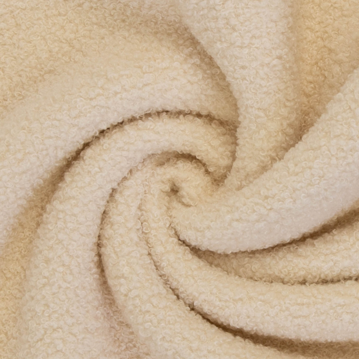 Teddy Boucle Fleece - Creme (Meterware ab 0.50m)