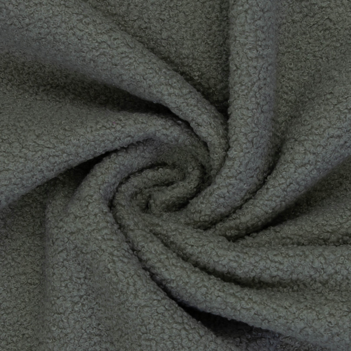 Teddy Boucle Fleece - Dunkelgrau (Meterware ab 0.50m)