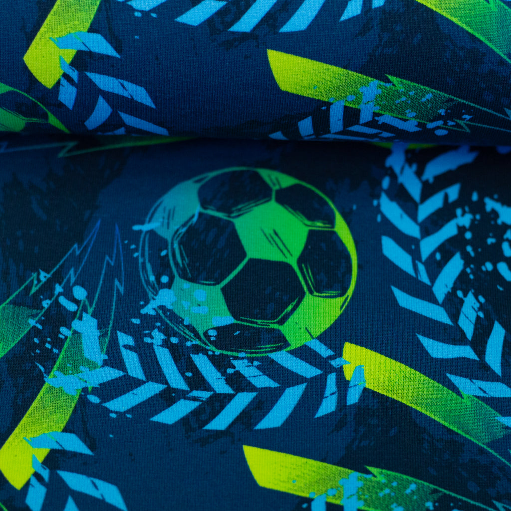 Jersey Stoff - Football - Fußball (Meterware ab 0.50m)
