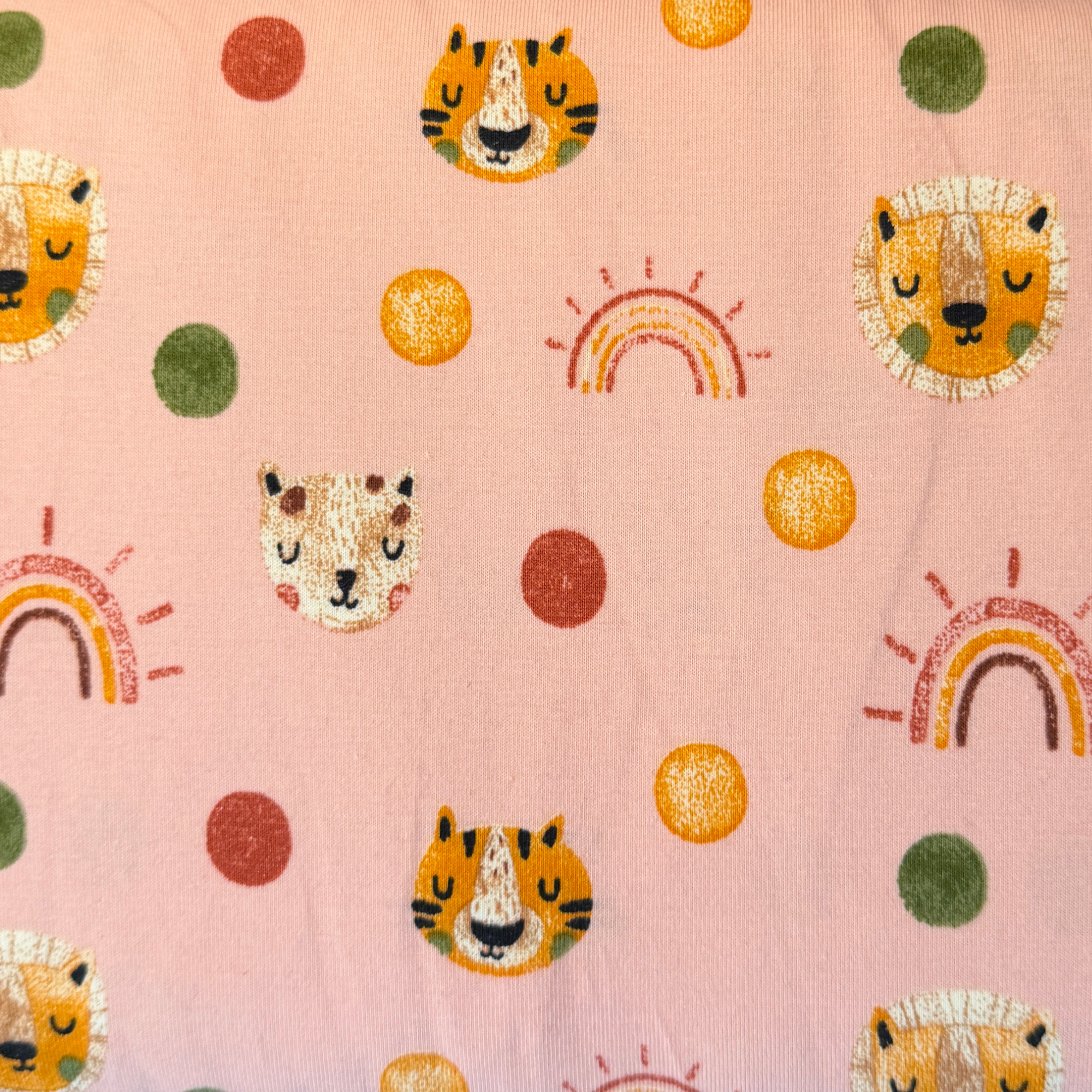 Jersey Stoff - Safari Tiere (Meterware ab 0.50m)