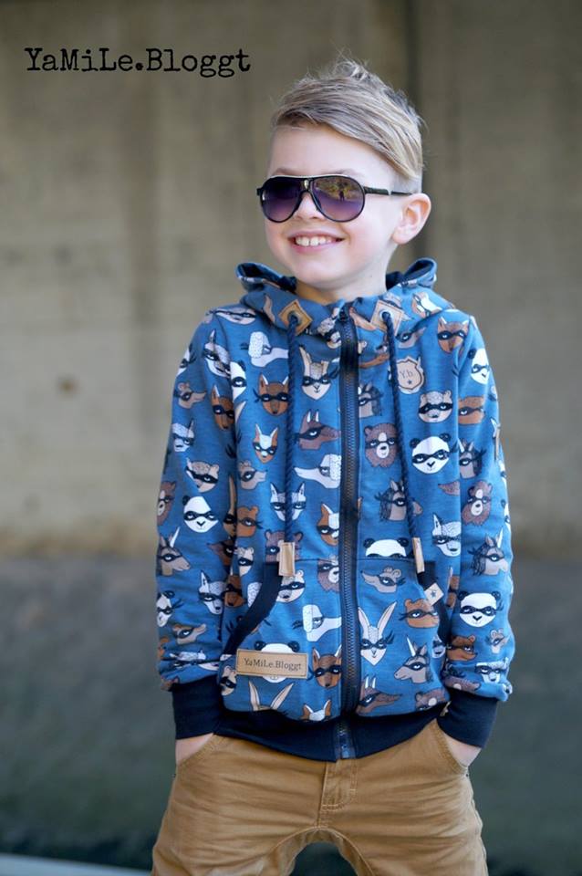 Papierschnittmuster Sweatjacke Kinder