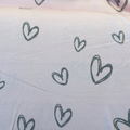 Jersey Stoff - Love Hearts (Meterware ab 0.50m)