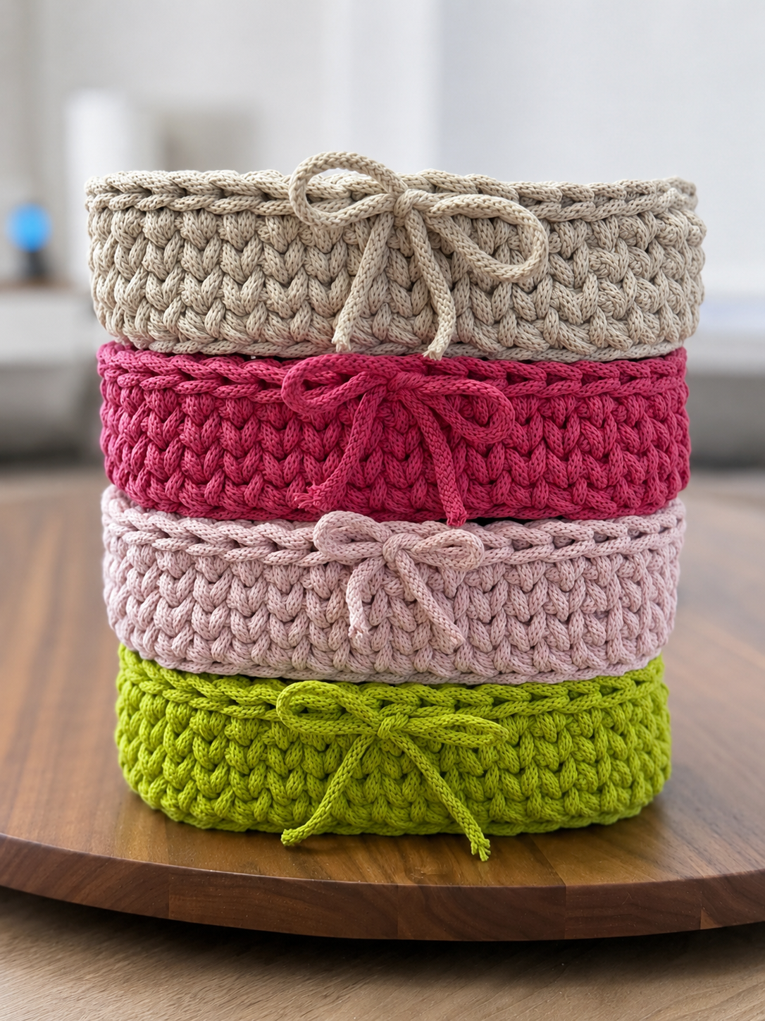 Häkelkorb oval - Personalisiert - 20x10cm