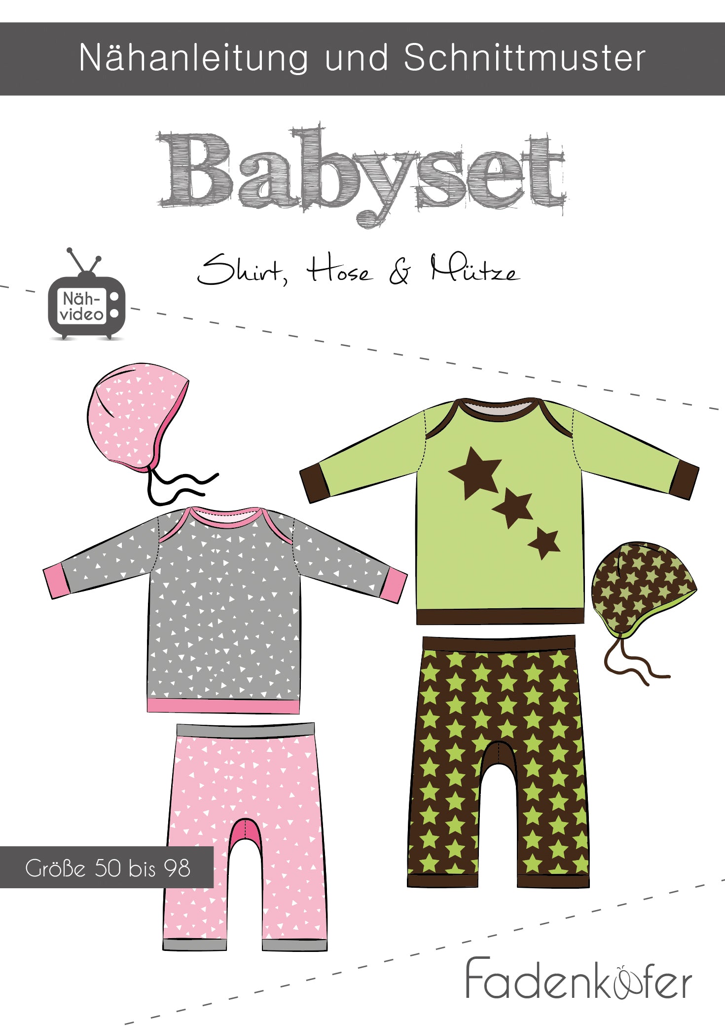 Papierschnittmuster Babyset
