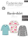 Papierschnittmuster Basicshirt Damen