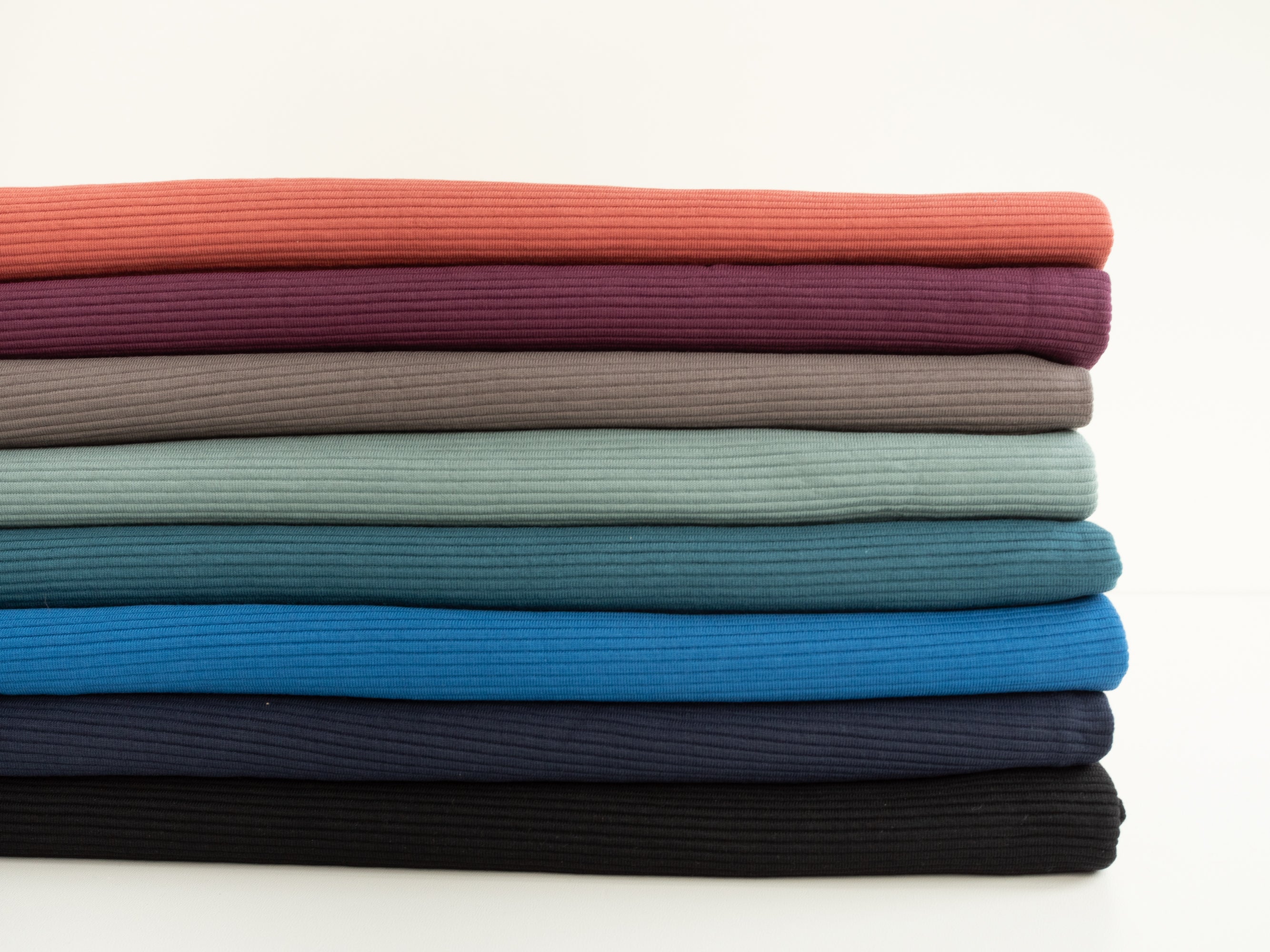 Rippjersey Bergen - Petrol (Meterware ab 0.50m)
