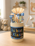 Duplo Banderole Einschulung - Blue - Vorlage zum Ausdrucken