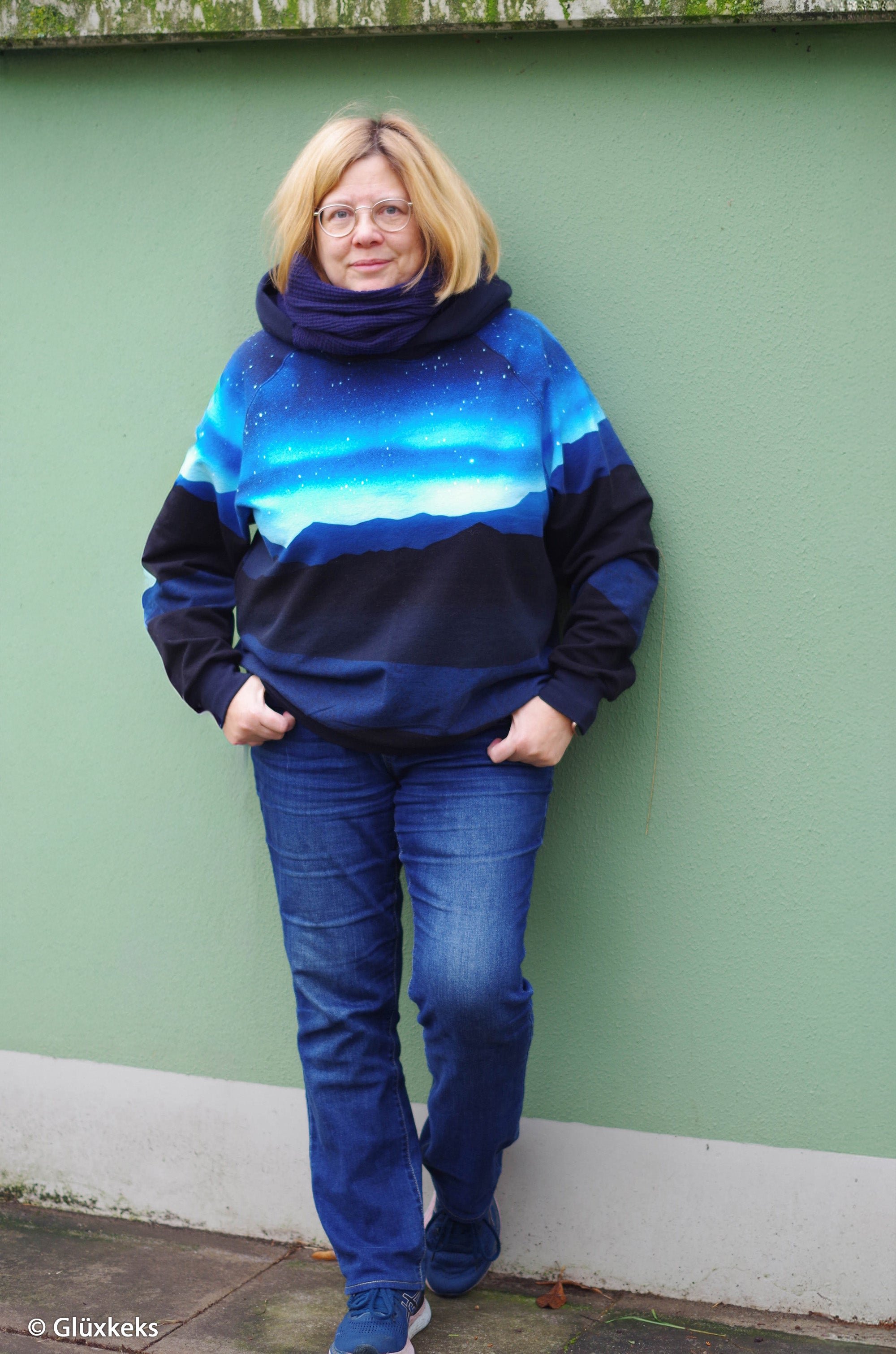 Sweat Stoff - On The Rocks - Kombistoff (Meterware ab 0.50m)