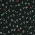 Jersey Stoff - Hearts (Meterware ab 0.50m)