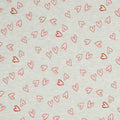 Jersey Stoff - Hearts meliert (Meterware ab 0.50m)