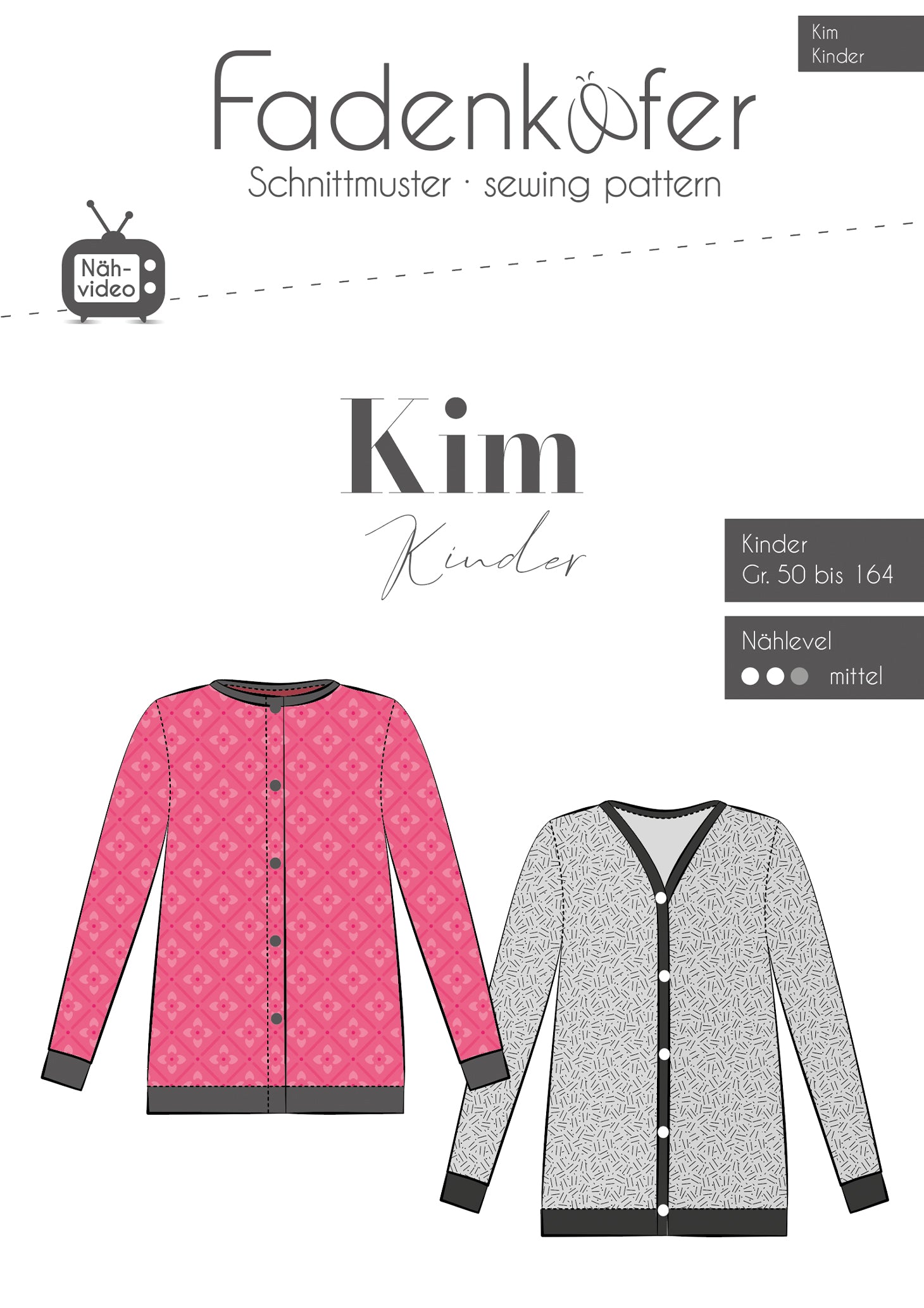 Papierschnittmuster Kim Kinder