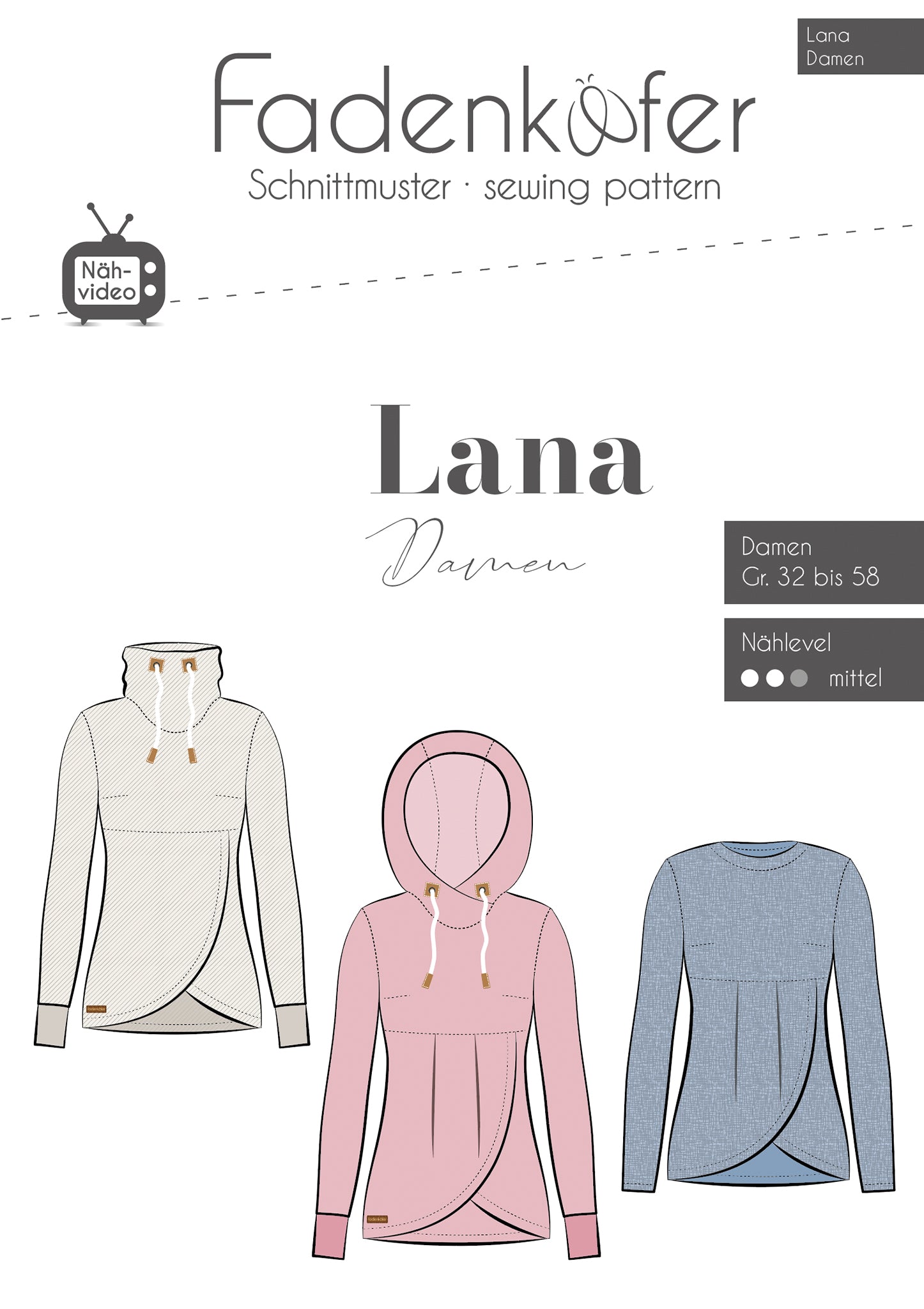 Papierschnittmuster Lana Damen