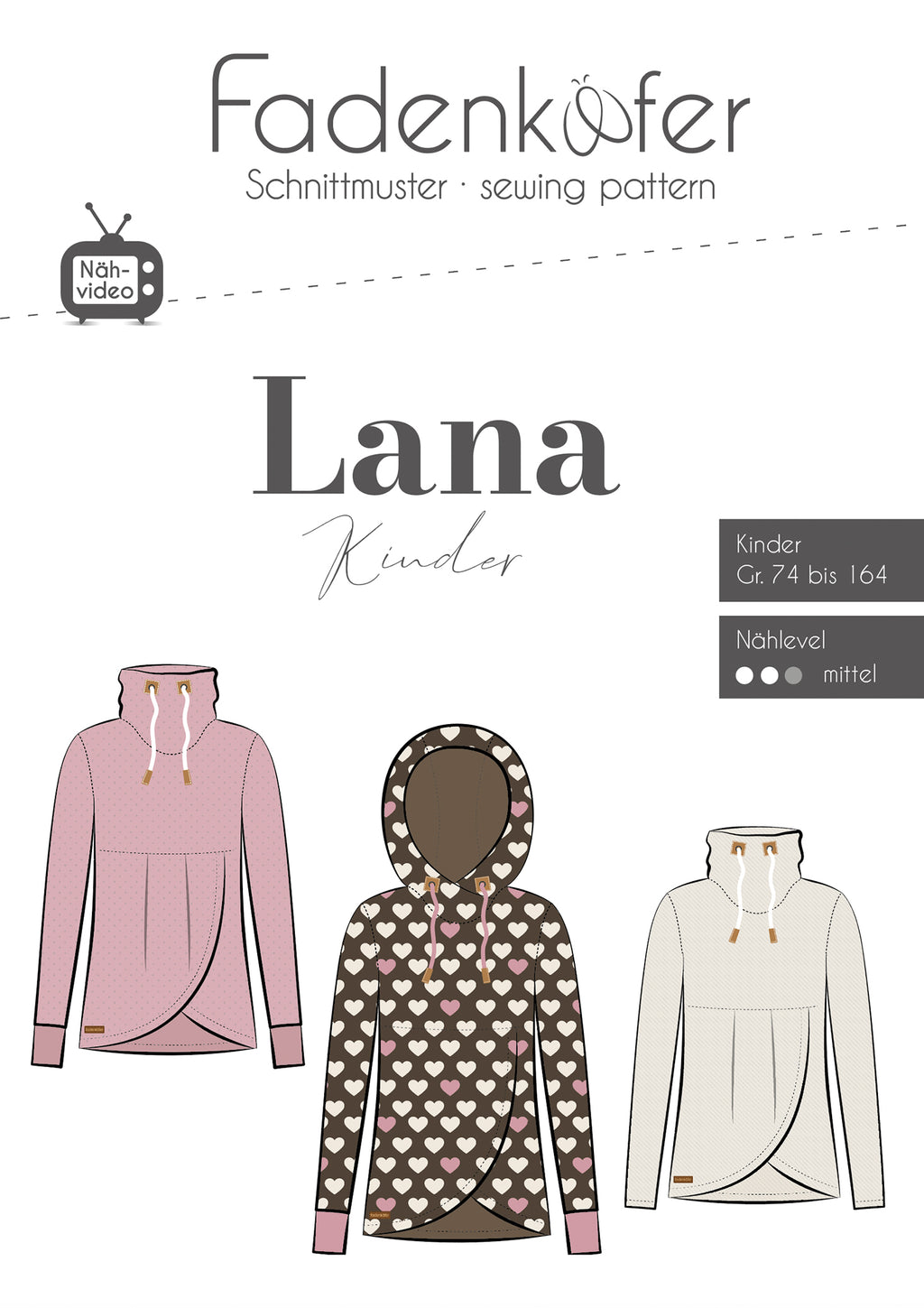Papierschnittmuster Lana Kinder