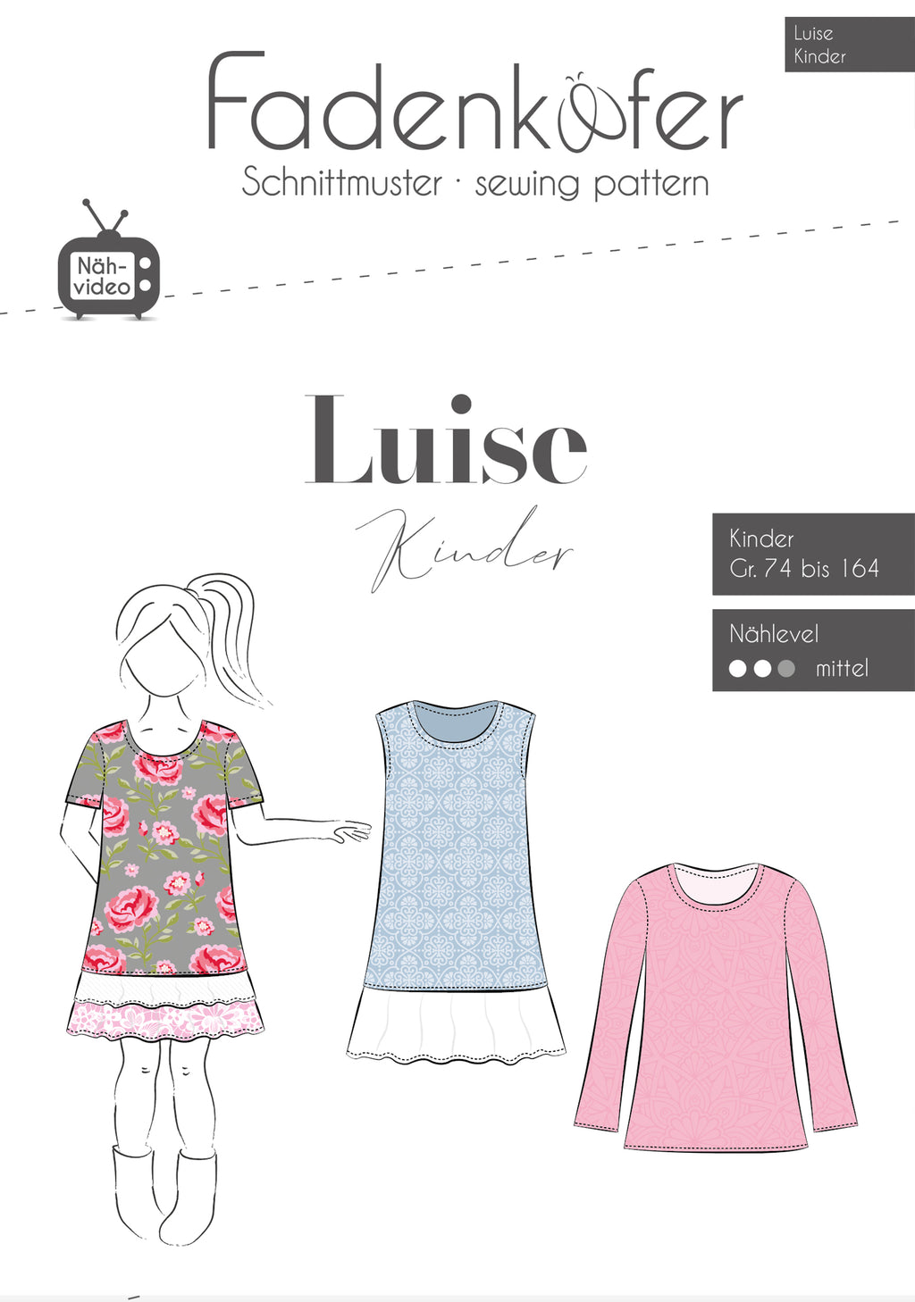 Papierschnittmuster Luise Kinder