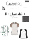Papierschnittmuster Raglanshirt Damen