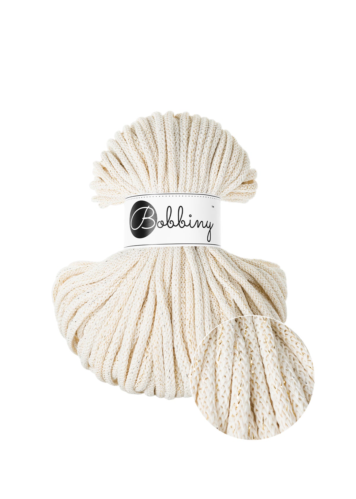 Bobbiny - 5mm - 100m - Golden Natural