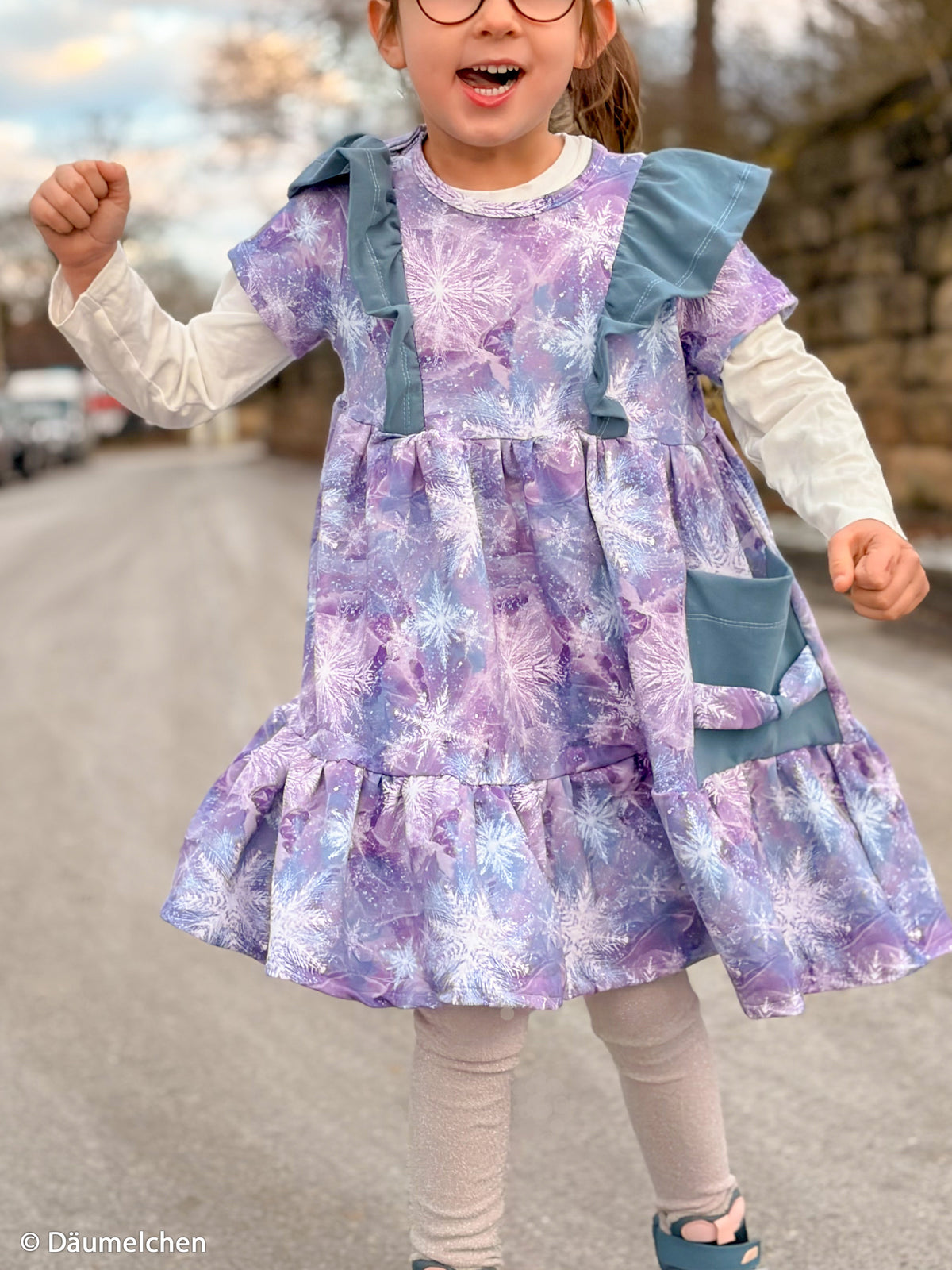 Modal French Terry - Eisblumen by Christiane Zielinski  (Meterware ab 0.50m)