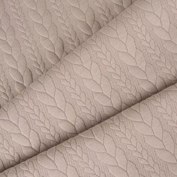 Jaquard Jersey - Zopfmuster - Rosa (Meterware ab 0.50m)