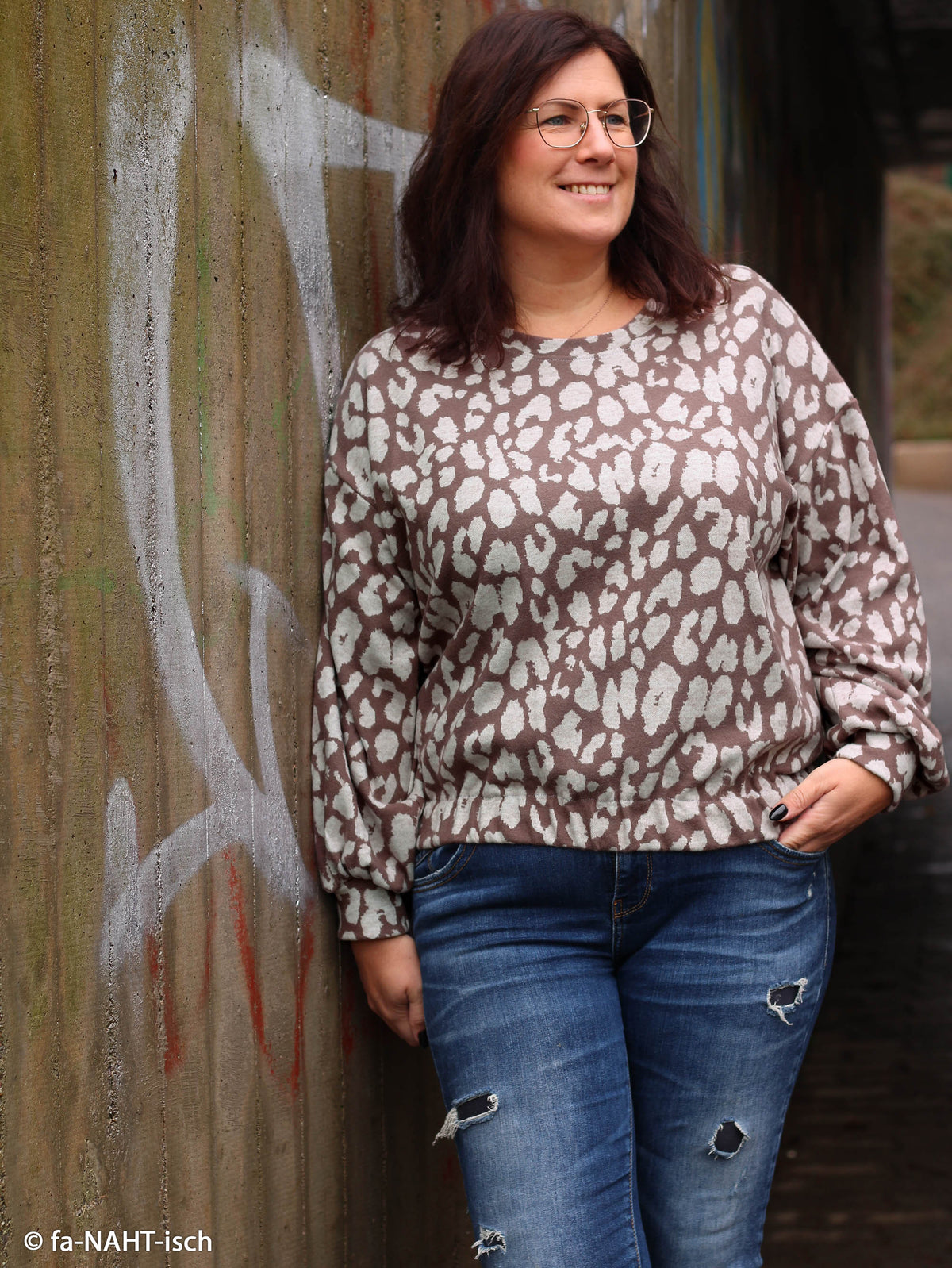 Jacquard Jersey - Emily - Leo (Meterware ab 0.50m)