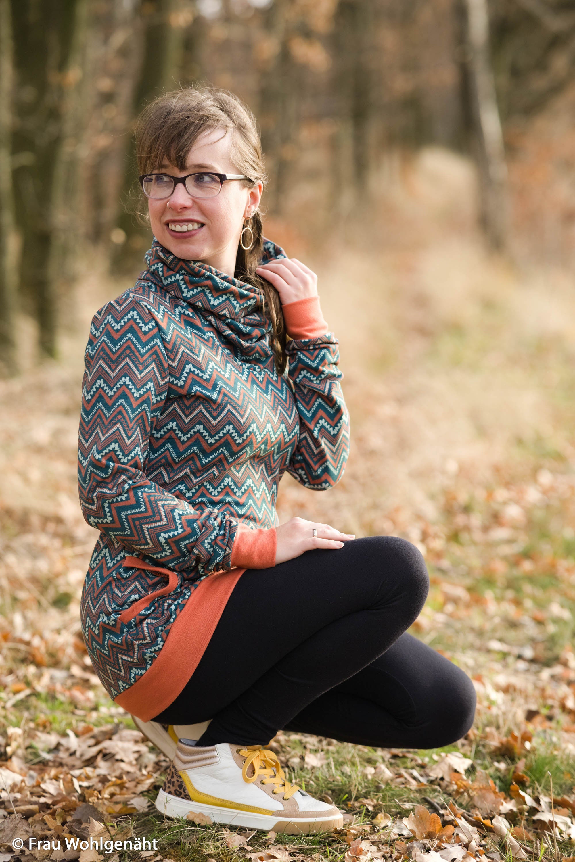 Sweat Stoff - Nordic Notes by Bienvenido Colorido  (Meterware ab 0.50m)