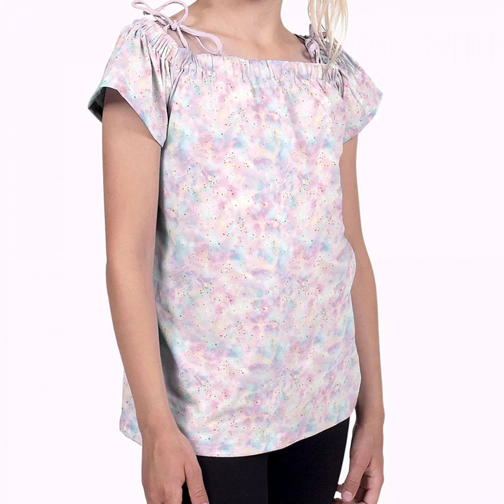 Jersey Stoff - Wolken (Meterware ab 0.50m)