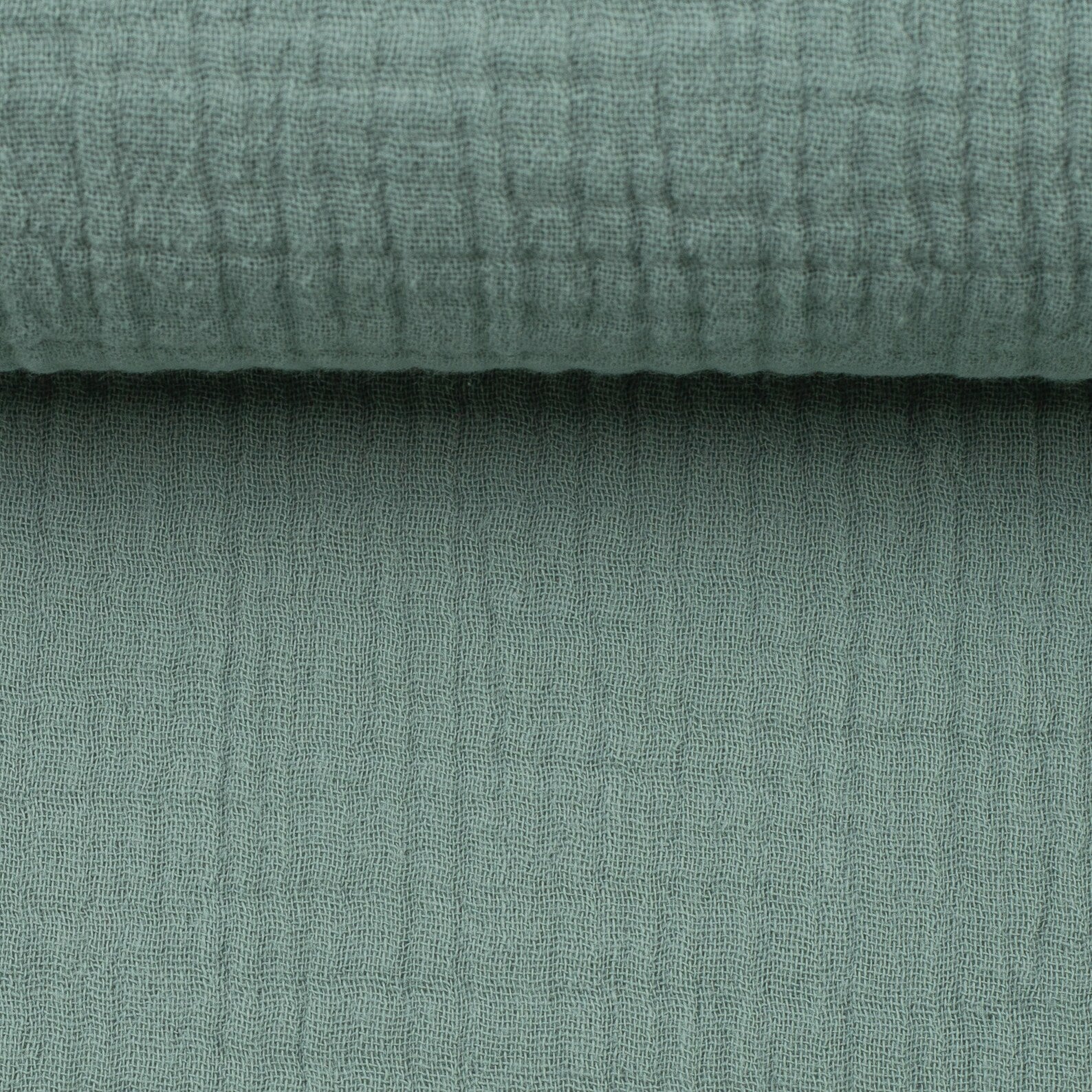 Musselin Uni - Smaragd (Meterware ab 0.50m)