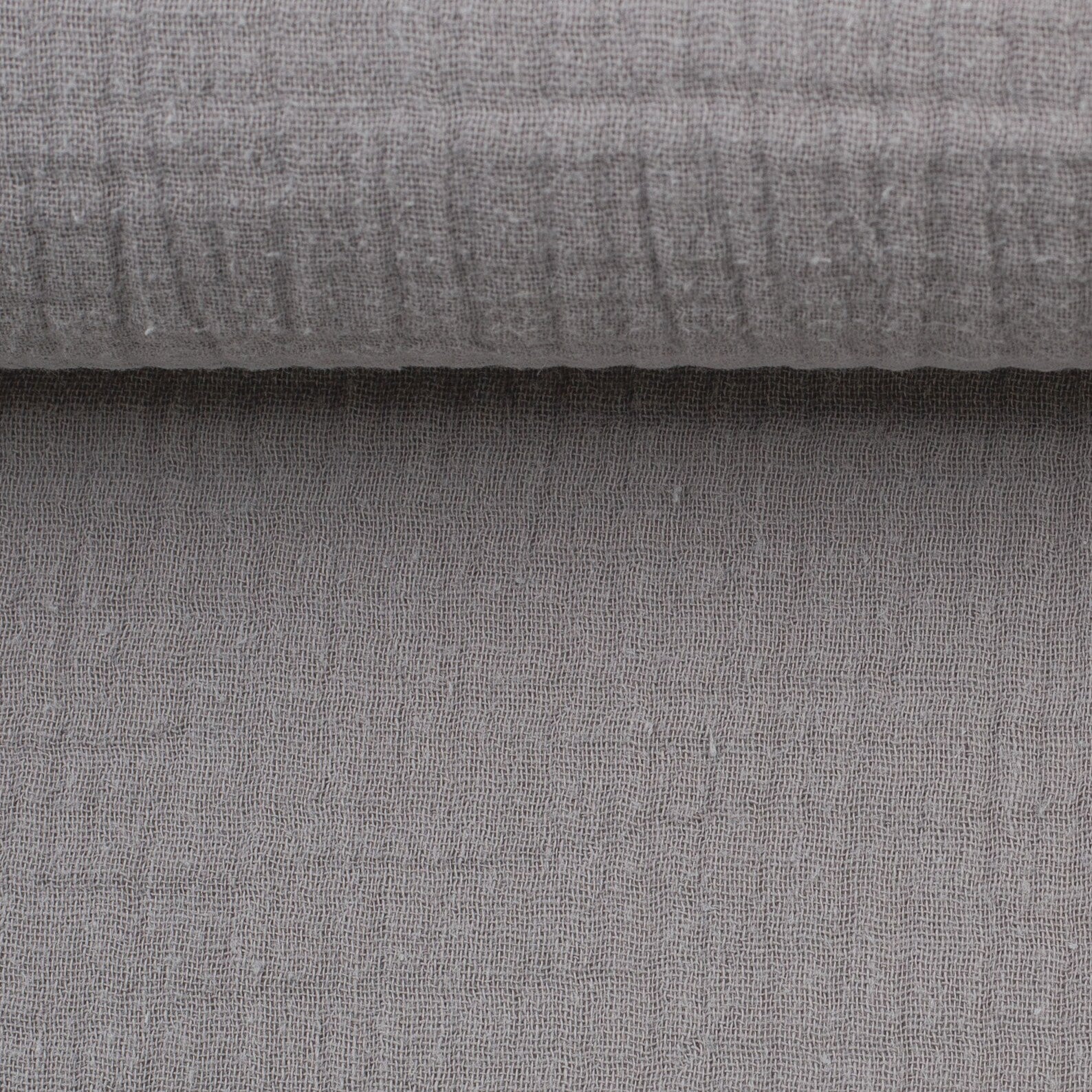 Musselin Uni - Grau (Meterware ab 0.50m)