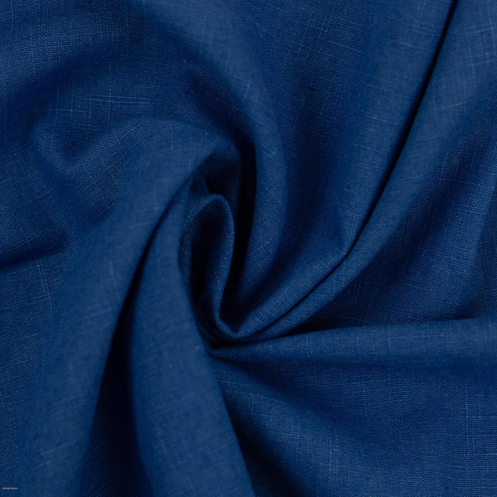 Leinen Uni - Blau (Meterware ab 0.50m)
