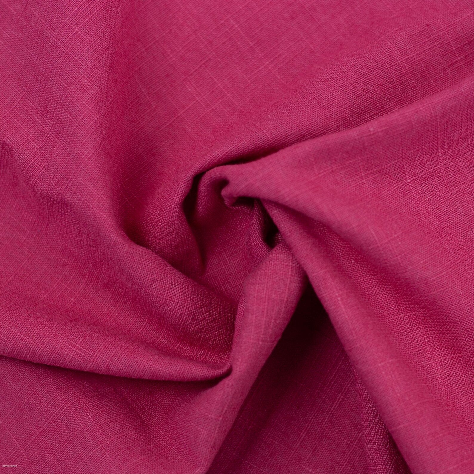 Leinen Uni - Pink (Meterware ab 0.50m)